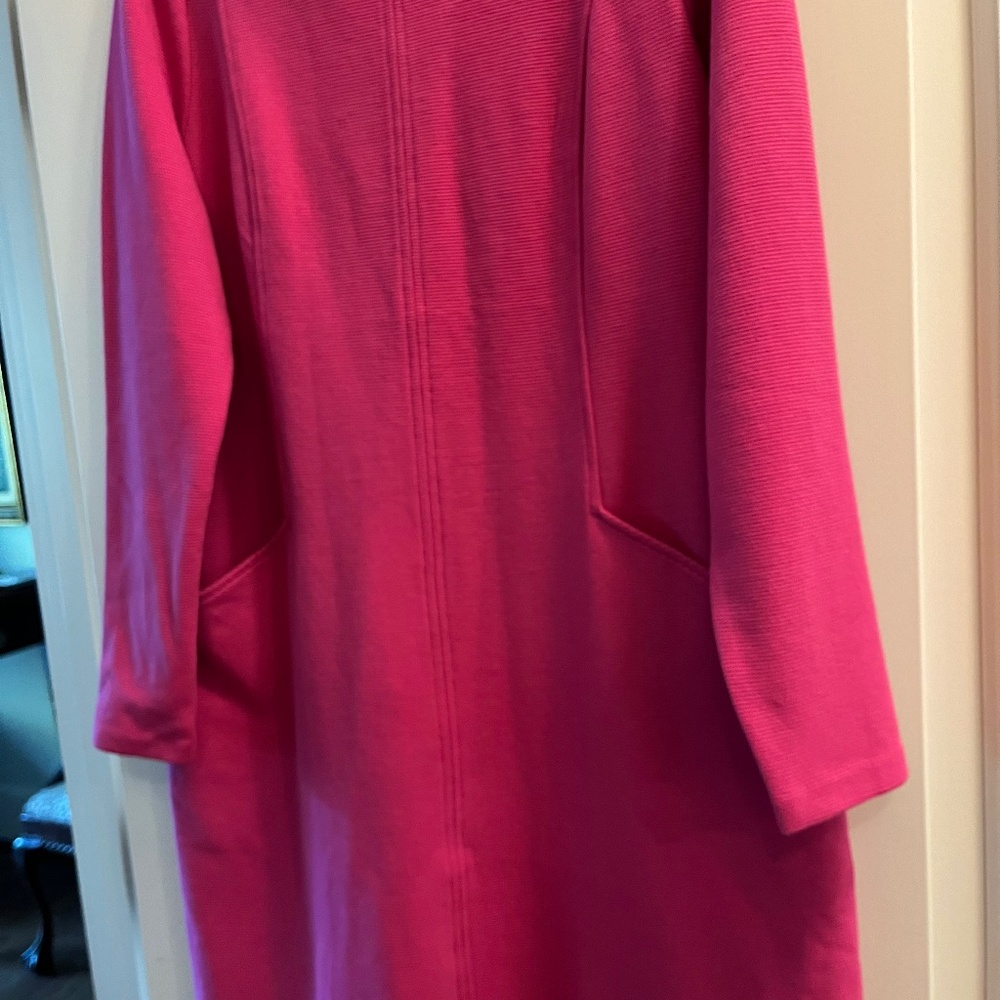 Boden Fuschia knit dress.